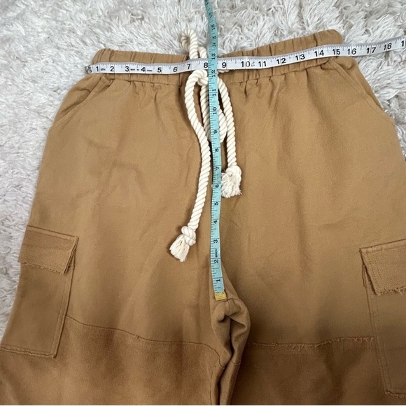 Time After Time Mustard Rope Tie Wide Leg Sweatpants - Picture 12 of 14